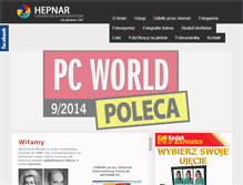 Tablet Screenshot of hepnar.pl